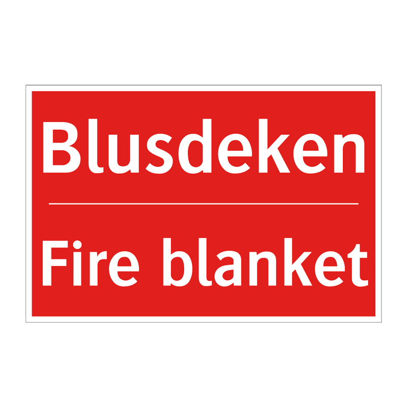 Blusdeken - Fire blanket