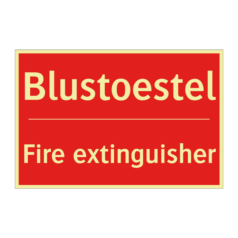 Blustoestel - Fire extinguisher