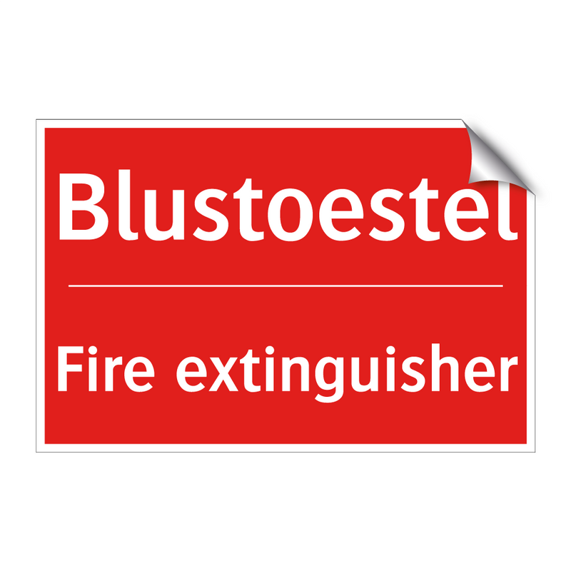 Blustoestel - Fire extinguisher