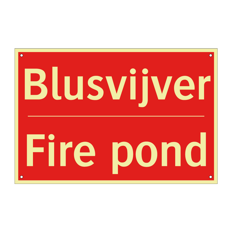 Blusvijver - Fire pond