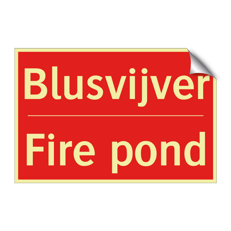 Blusvijver - Fire pond