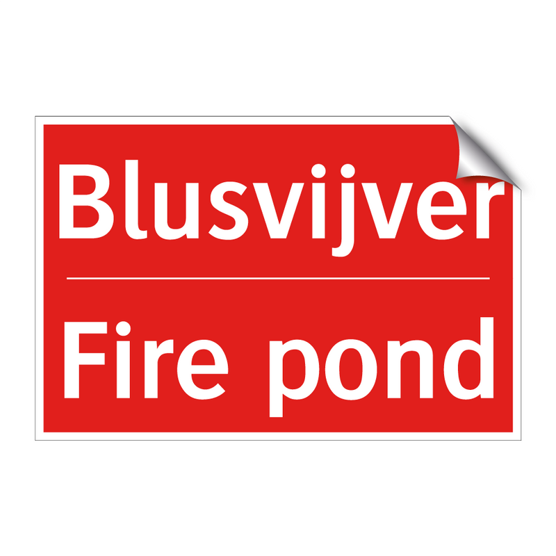 Blusvijver - Fire pond