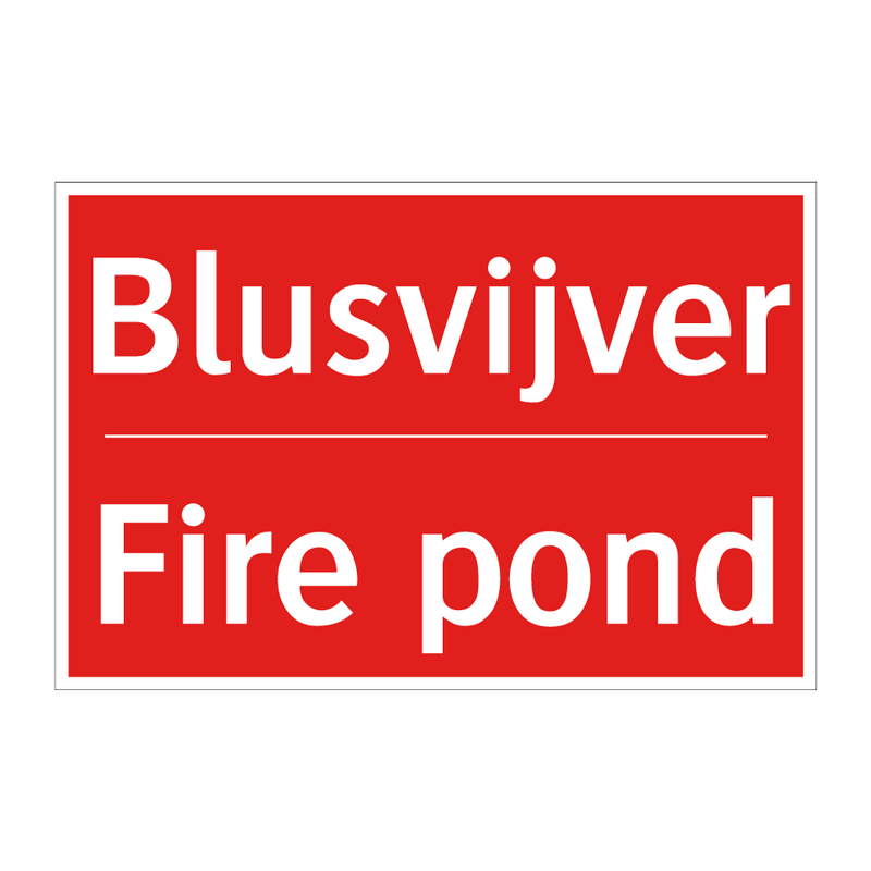 Blusvijver - Fire pond