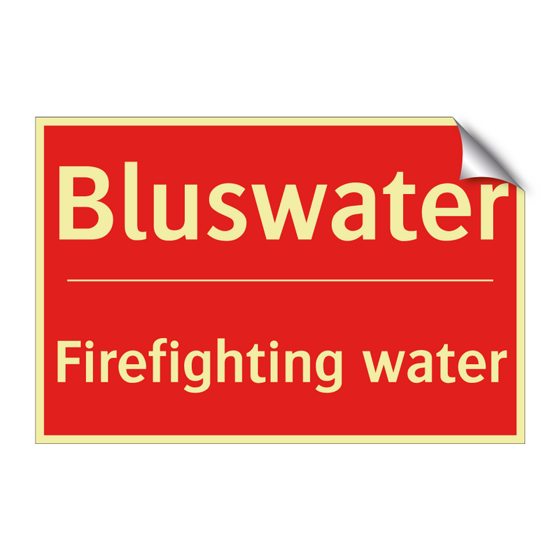 Bluswater - Firefighting water