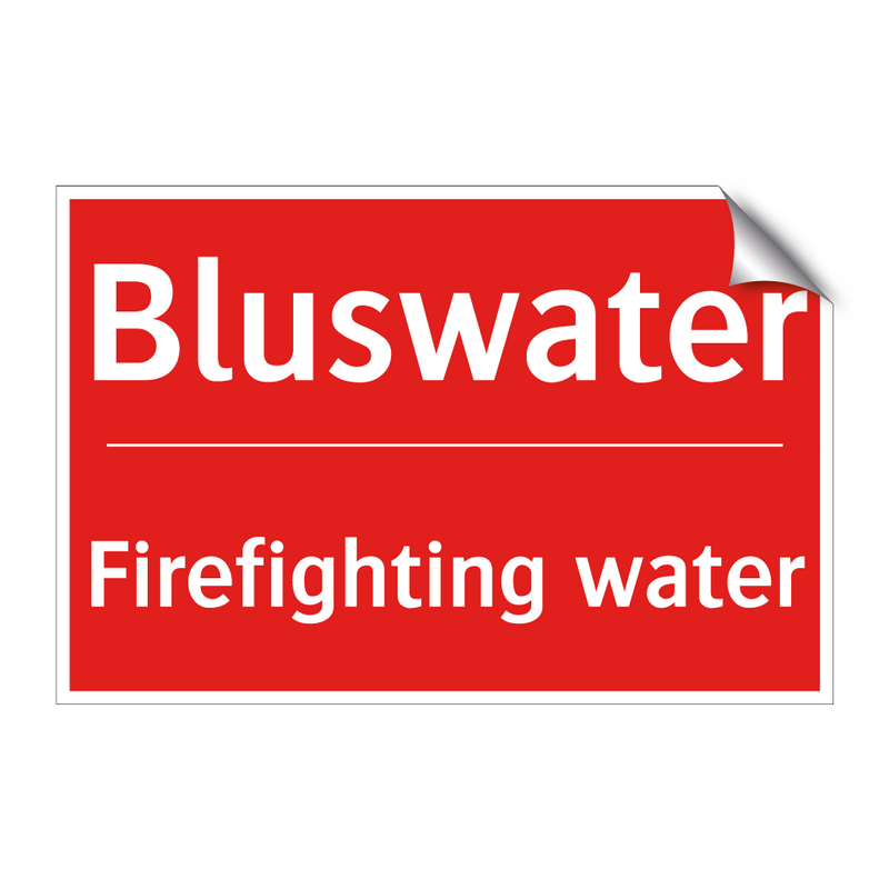 Bluswater - Firefighting water