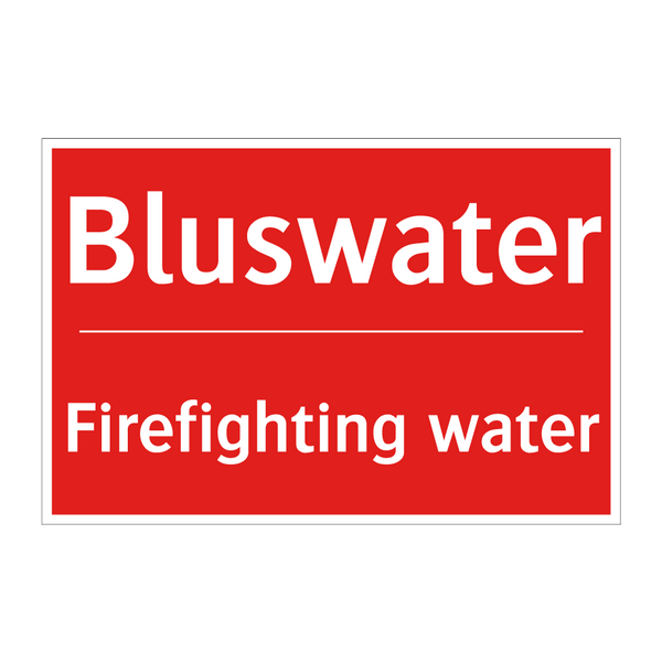 Bluswater - Firefighting water