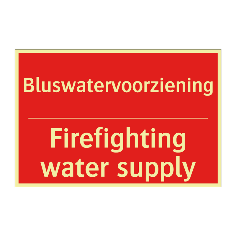 Bluswatervoorziening - Firefighting water supply