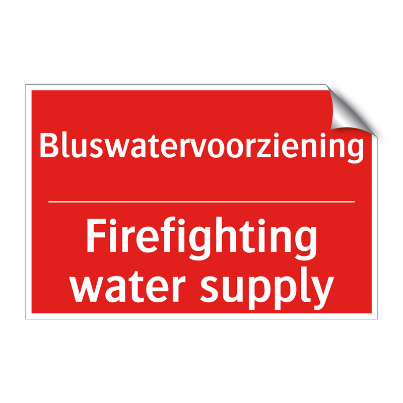 Bluswatervoorziening - Firefighting water supply