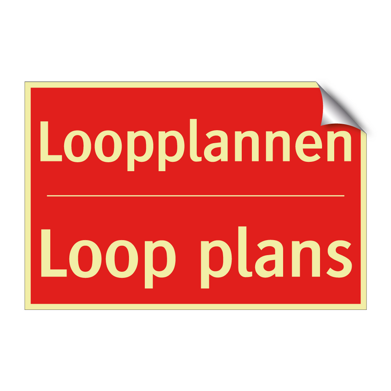 Loopplannen - Loop plans