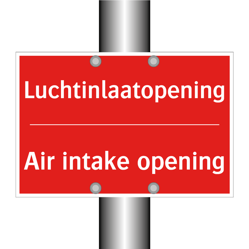 Luchtinlaatopening - Air intake opening