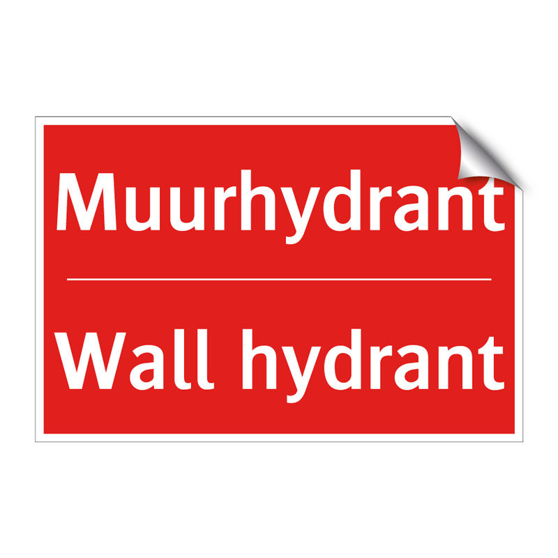 Muurhydrant - Wall hydrant