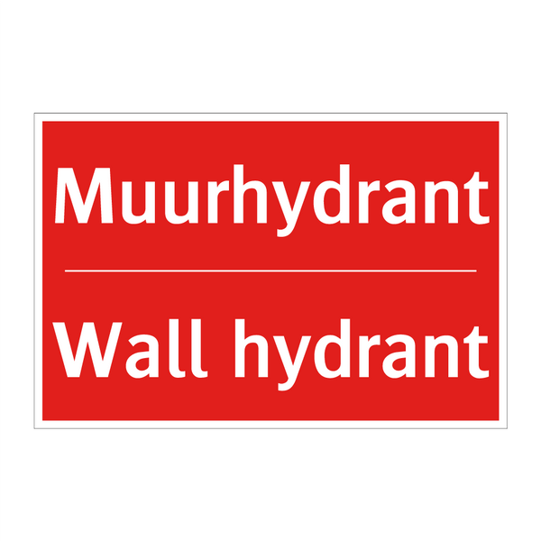 Muurhydrant - Wall hydrant