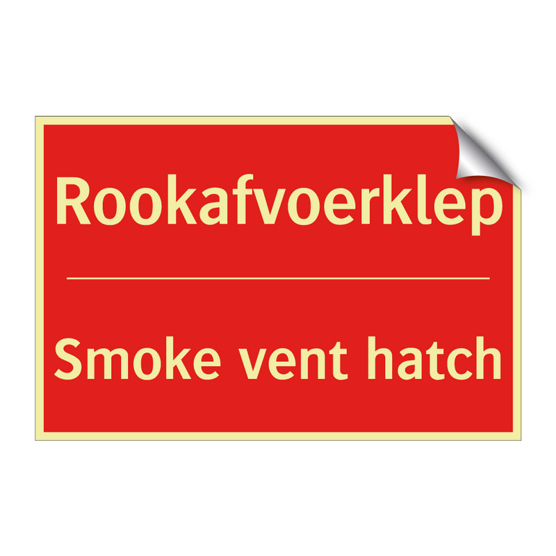 Rookafvoerklep - Smoke vent hatch