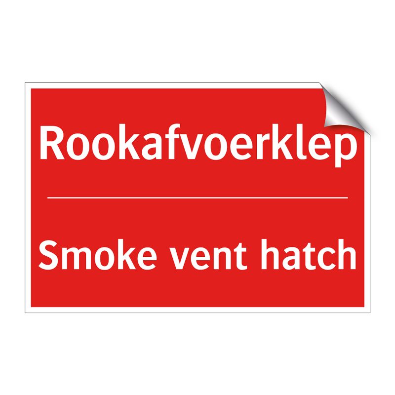 Rookafvoerklep - Smoke vent hatch