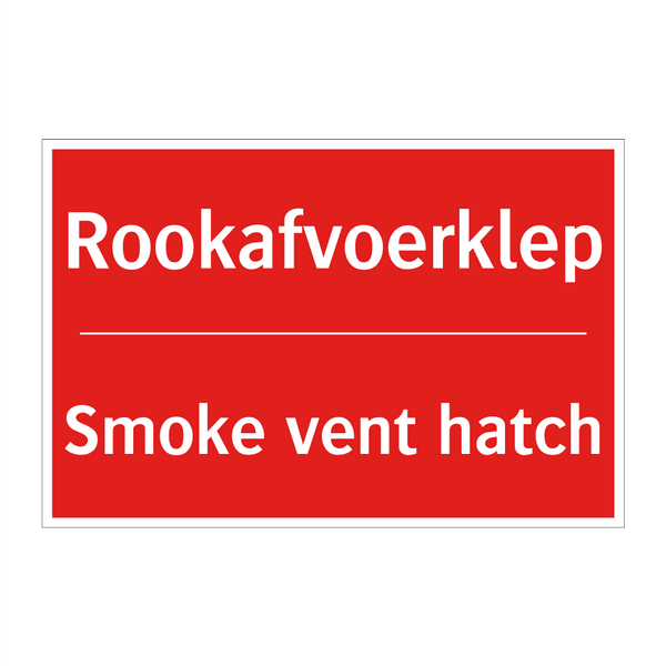 Rookafvoerklep - Smoke vent hatch