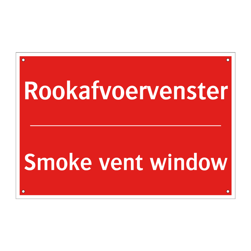 Rookafvoervenster - Smoke vent window