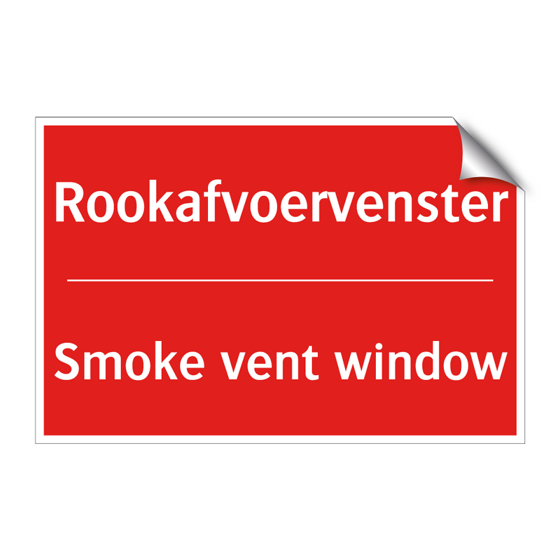 Rookafvoervenster - Smoke vent window