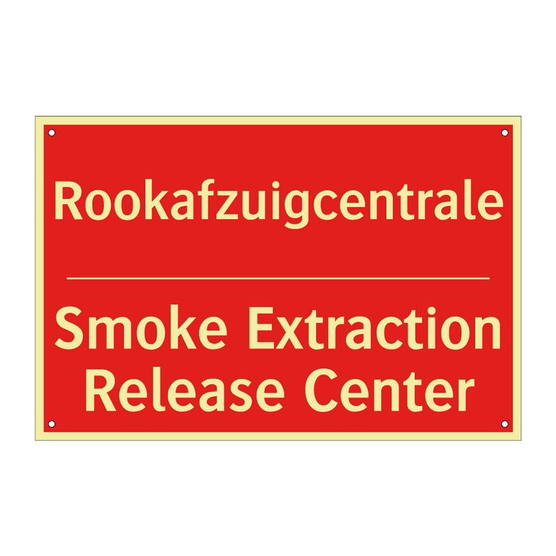 Rookafzuigcentrale - Smoke Extraction Release Center