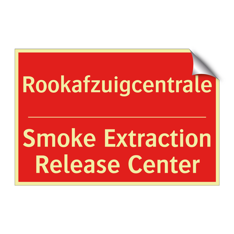 Rookafzuigcentrale - Smoke Extraction Release Center