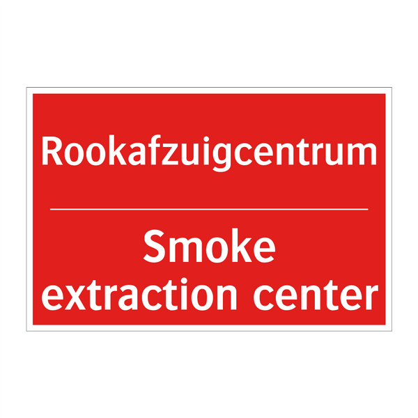 Rookafzuigcentrum - Smoke extraction center