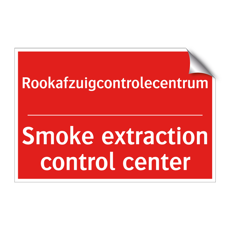 Rookafzuigcontrolecentrum - Smoke extraction control center