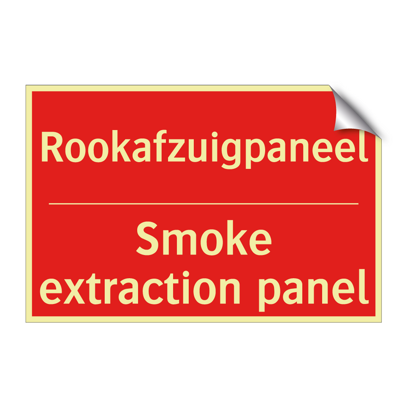 Rookafzuigpaneel - Smoke extraction panel