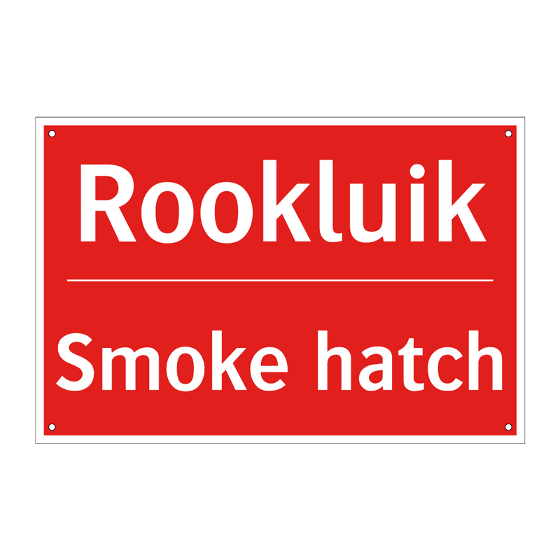 Rookluik - Smoke hatch