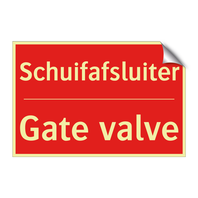 Schuifafsluiter - Gate valve