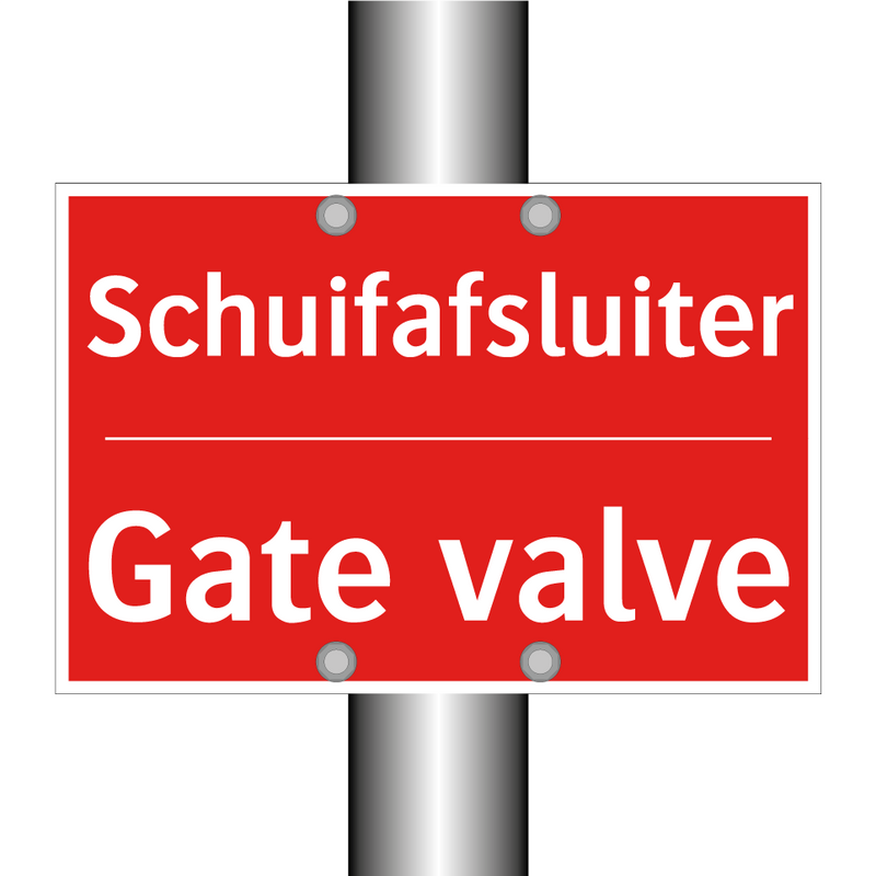 Schuifafsluiter - Gate valve