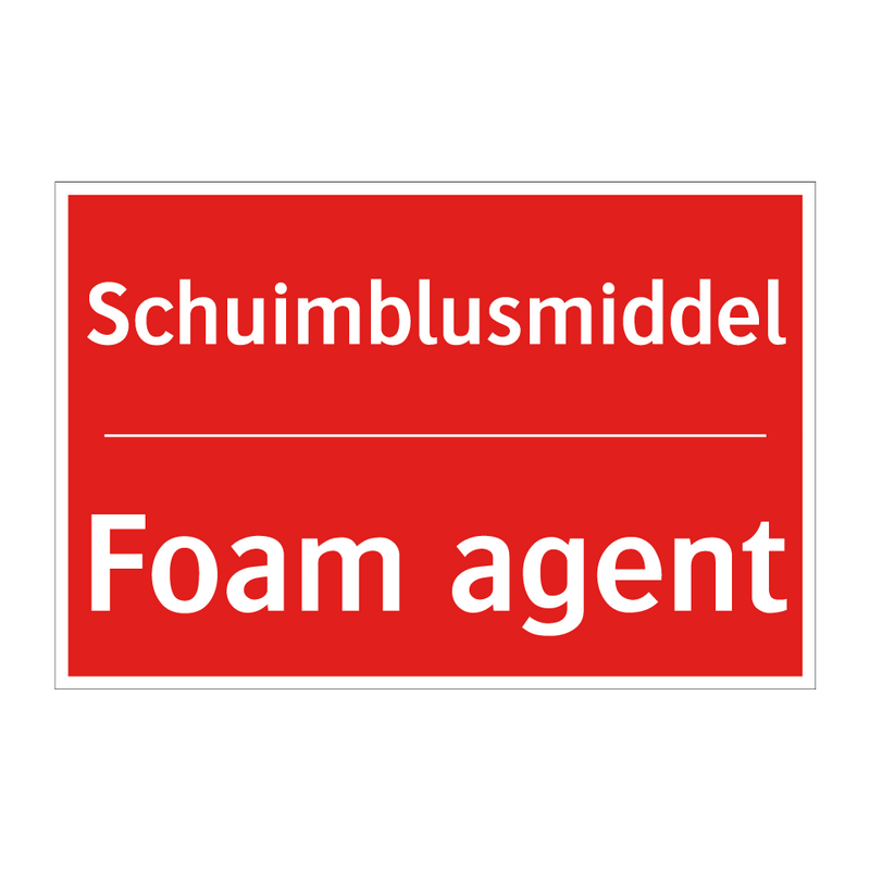 Schuimblusmiddel - Foam agent