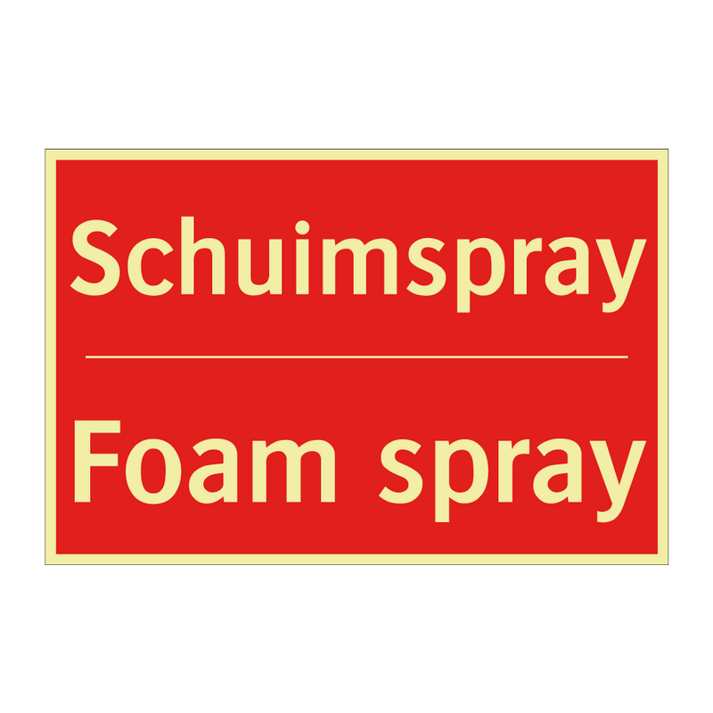 Schuimspray - Foam spray