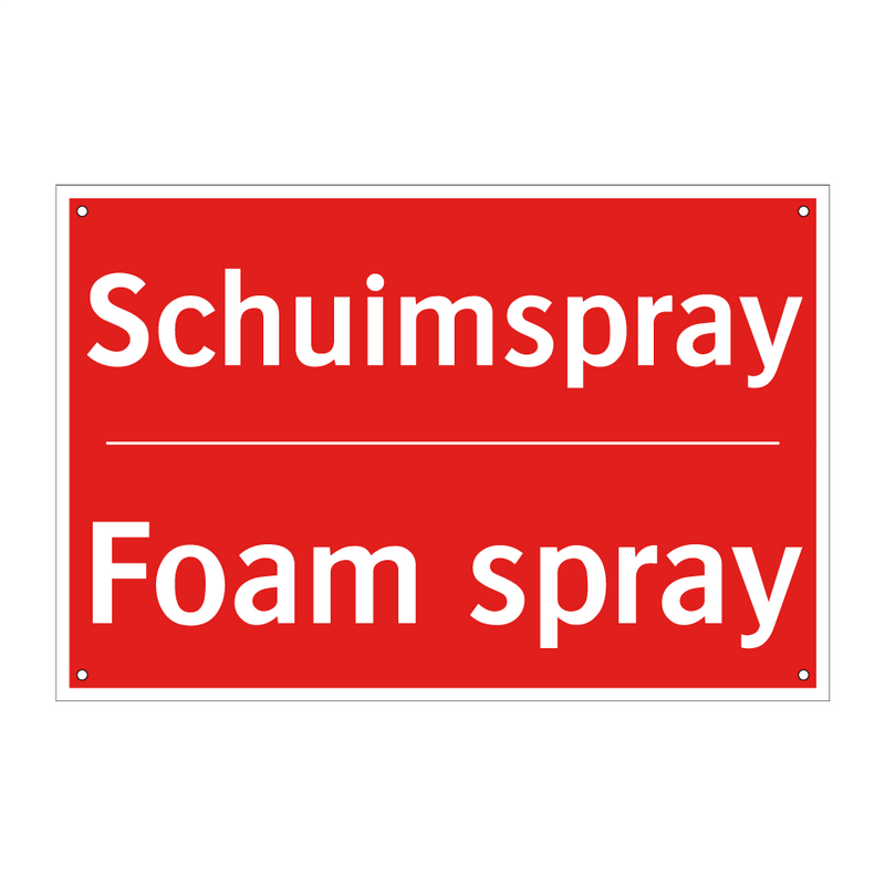 Schuimspray - Foam spray