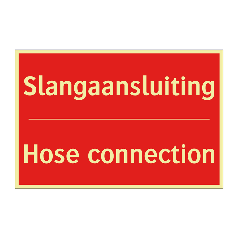 Slangaansluiting - Hose connection