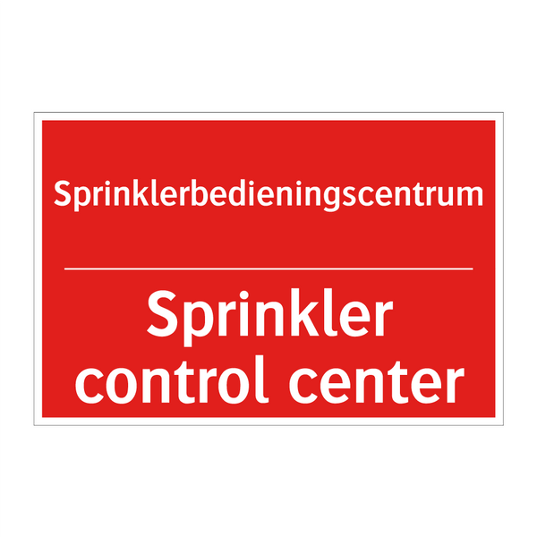 Sprinklerbedieningscentrum - Sprinkler control center