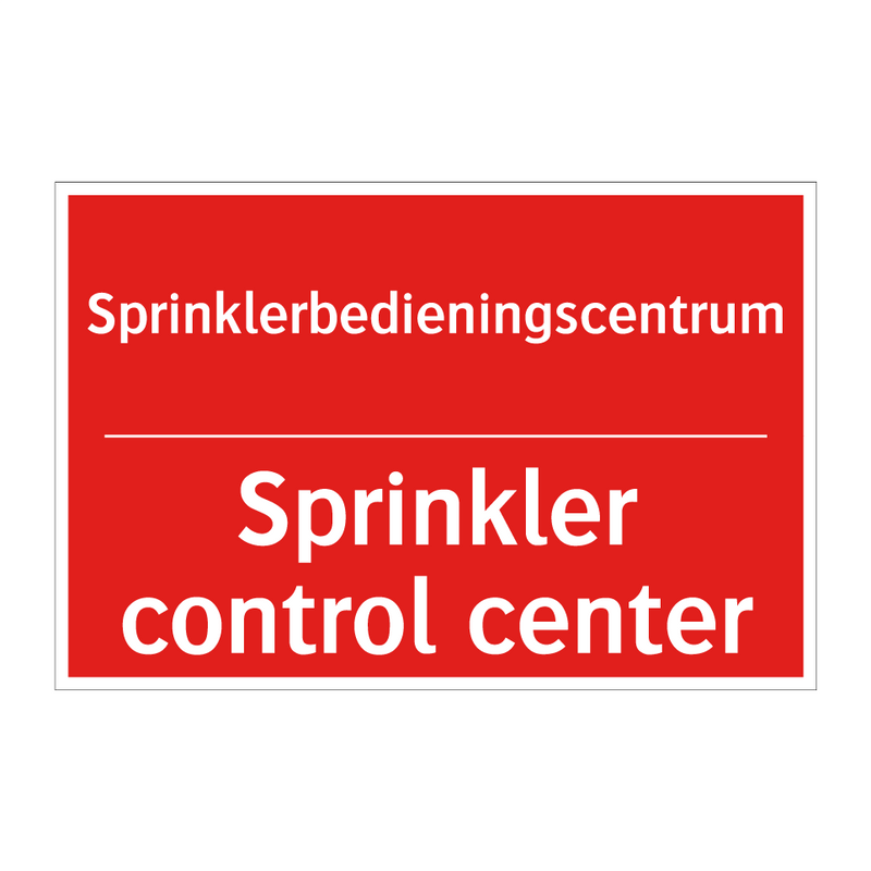 Sprinklerbedieningscentrum - Sprinkler control center