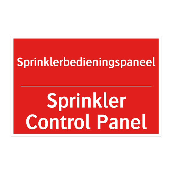 Sprinklerbedieningspaneel - Sprinkler Control Panel