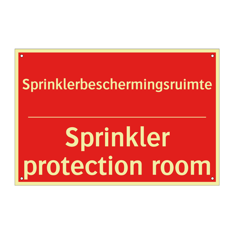 Sprinklerbeschermingsruimte - Sprinkler protection room