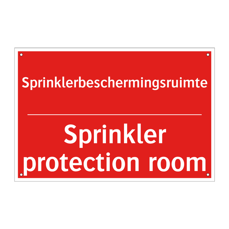 Sprinklerbeschermingsruimte - Sprinkler protection room