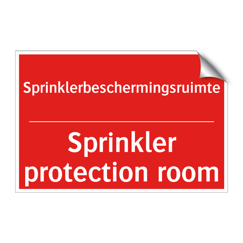 Sprinklerbeschermingsruimte - Sprinkler protection room