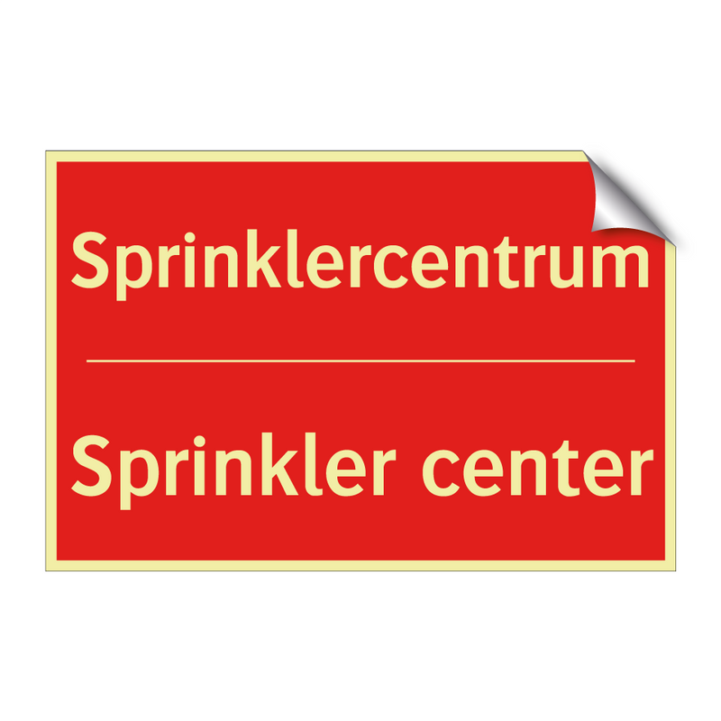 Sprinklercentrum - Sprinkler center