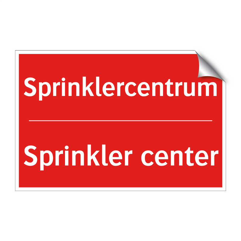 Sprinklercentrum - Sprinkler center