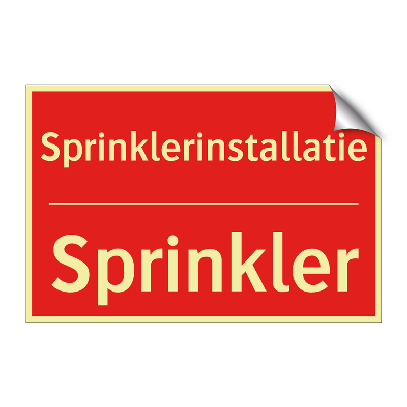 Sprinklerinstallatie - Sprinkler