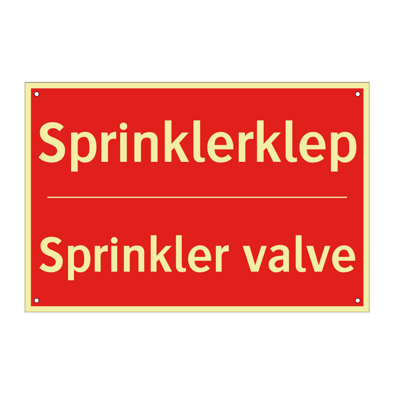 Sprinklerklep - Sprinkler valve