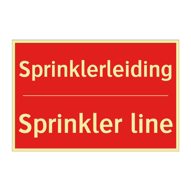 Sprinklerleiding - Sprinkler line