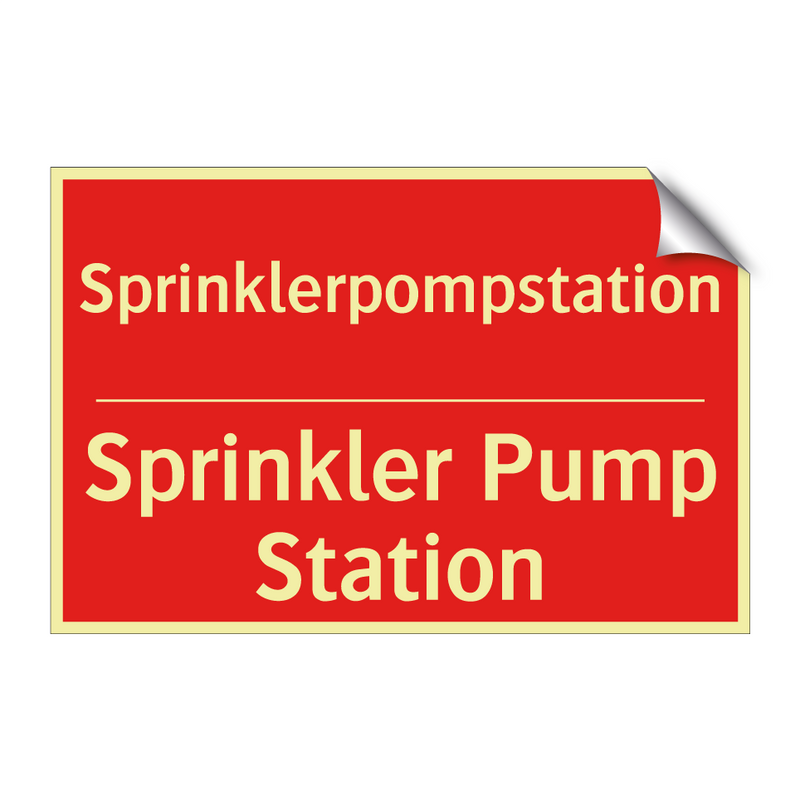 Sprinklerpompstation - Sprinkler Pump Station