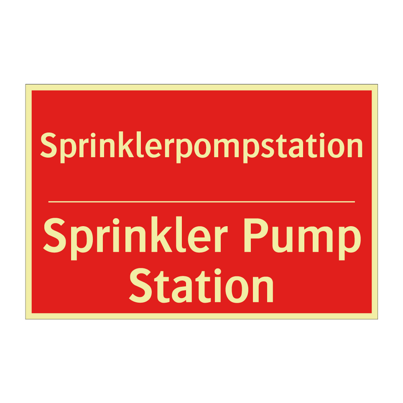 Sprinklerpompstation - Sprinkler Pump Station