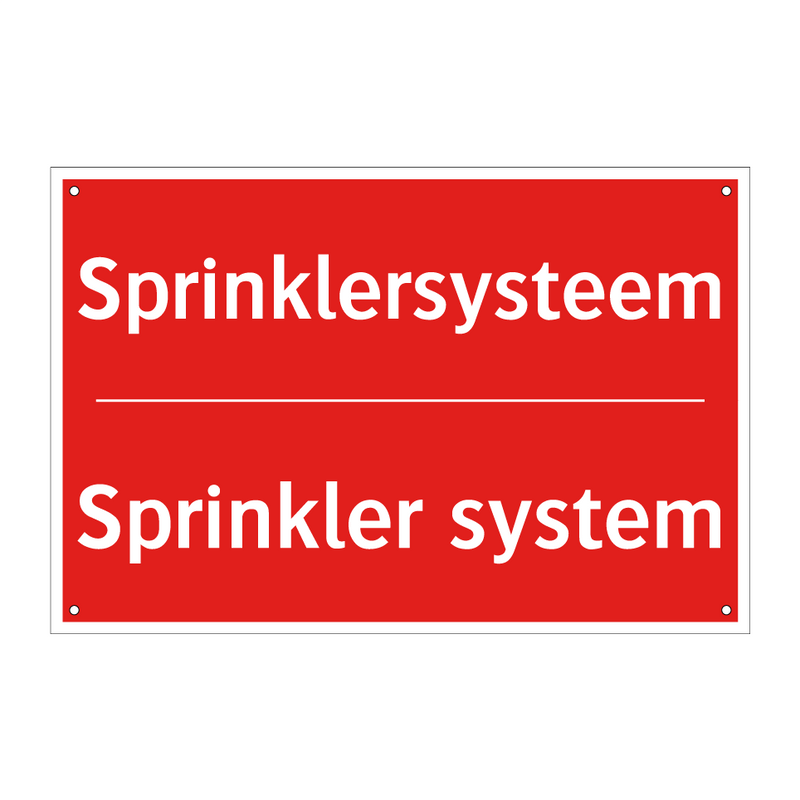 Sprinklersysteem - Sprinkler system