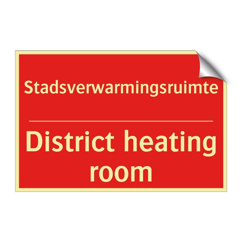 Stadsverwarmingsruimte - District heating room