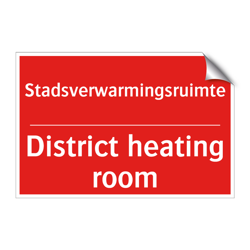 Stadsverwarmingsruimte - District heating room