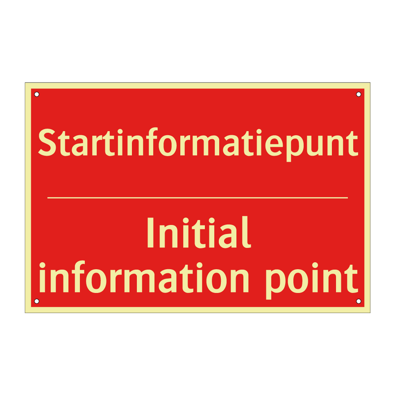 Startinformatiepunt - Initial information point